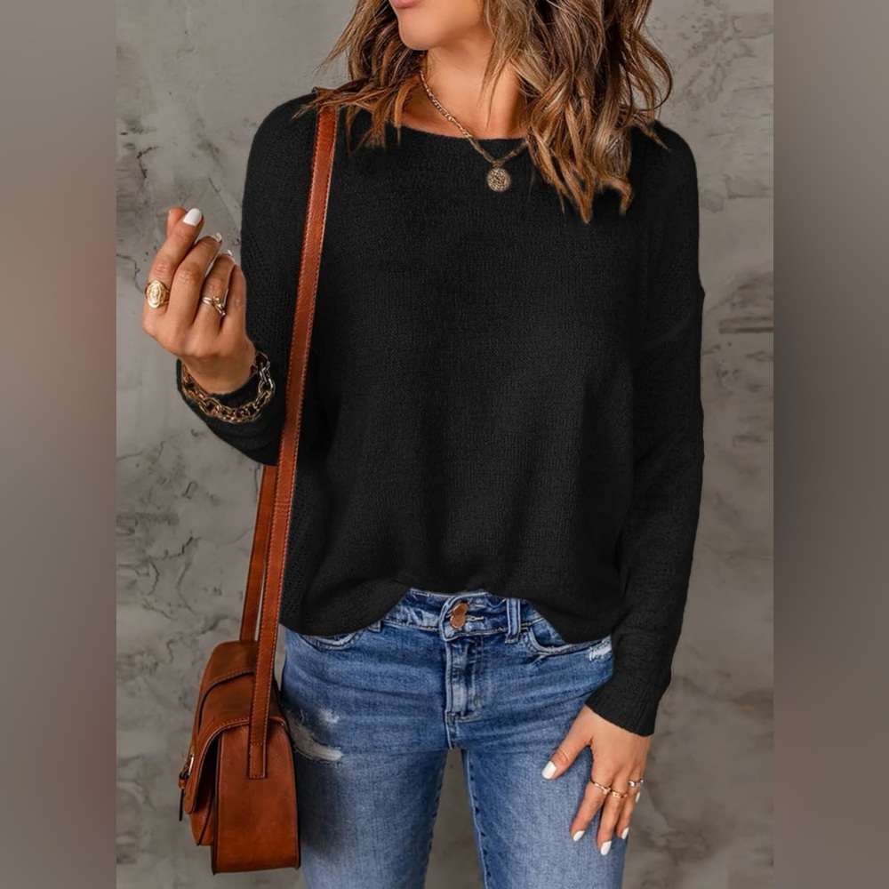 Chic Crewneck Knit Sweater